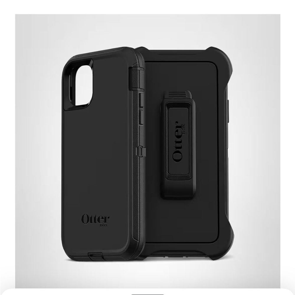 OtterBox iPhone 11 Defender Series Case - Black, Rugged & Durable/381-lb2